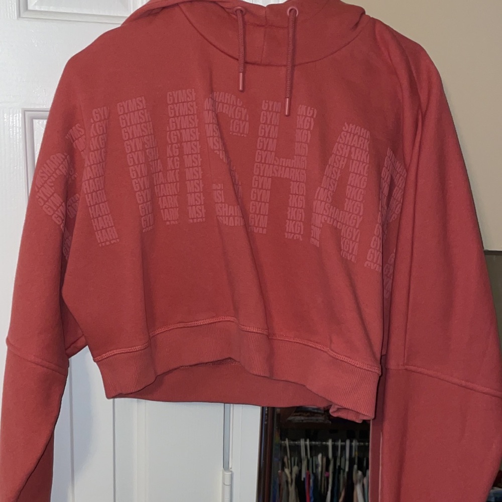 Gymshark repeat crop hoodie